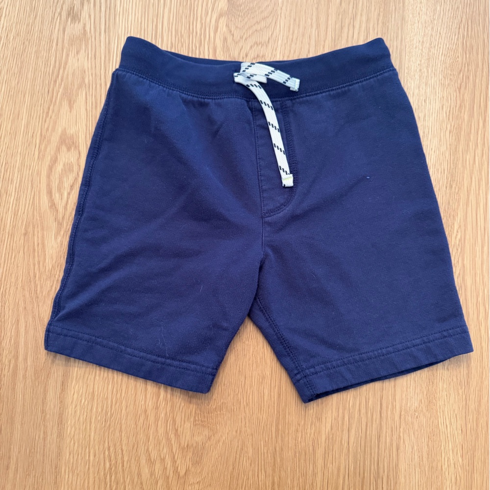 Crewcuts Navy "Everyday" Cotton Pull-On Shorts with Drawstring- size 6